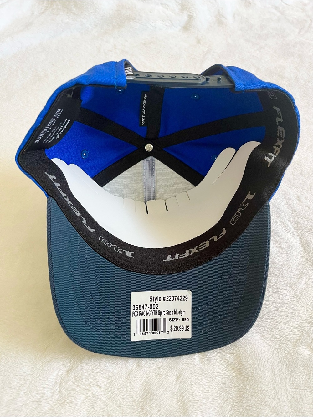 2025 FOX Racing Youth Spire SnapBack Hat OS Blue - Picture 5 of 6